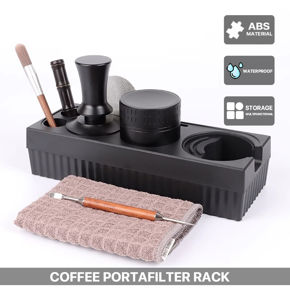 Coffee Knock Box - ABS 커피 포타필터 랙 디스트리뷰터 거치대