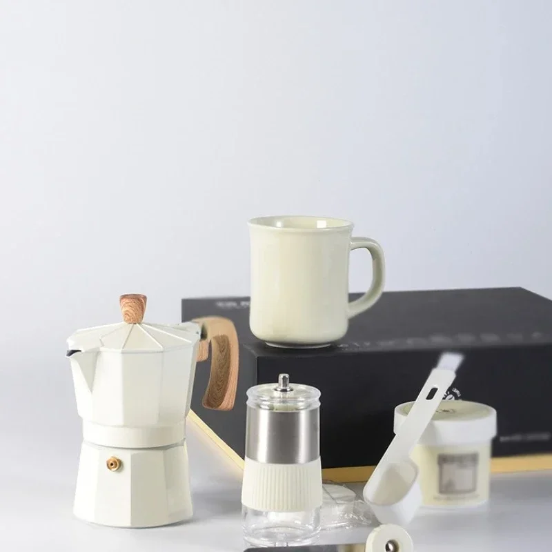 에스프레소 메이커 모카 포트 수동 콩 그라인더 세트 커 - Vintage Coffee Equipment 리뷰 및 가격