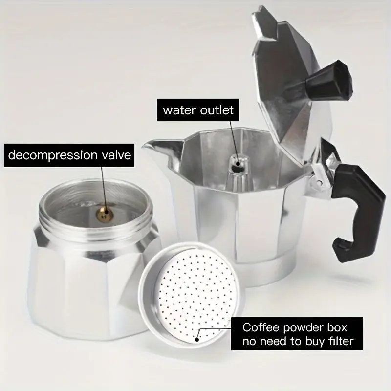 클래식 알루미늄 모카포트 50-300ML 가정용 스토브 - Coffee Equipment Tools 리뷰 및 가격