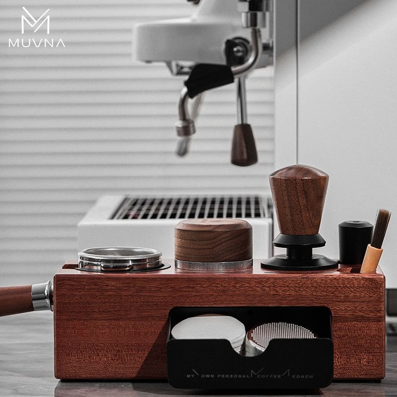 MUVNA 커피 탬퍼 스테이션 우드 포타필터 홀더 51 - Coffee Equipment Tools 리뷰 및 가격