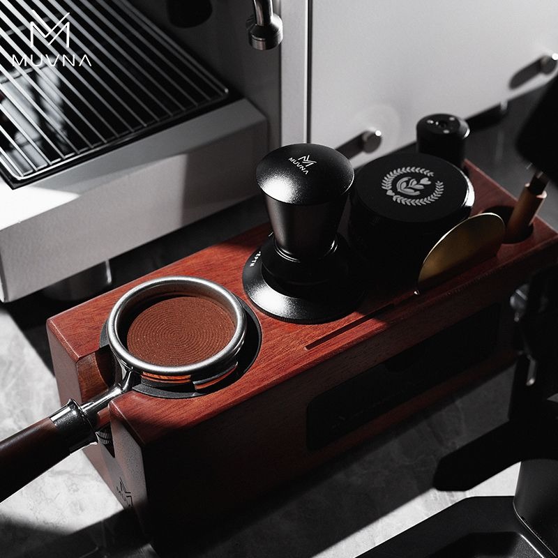 MUVNA 커피 탬퍼 스테이션 우드 포타필터 홀더 51 - Coffee Equipment Tools 리뷰 및 가격