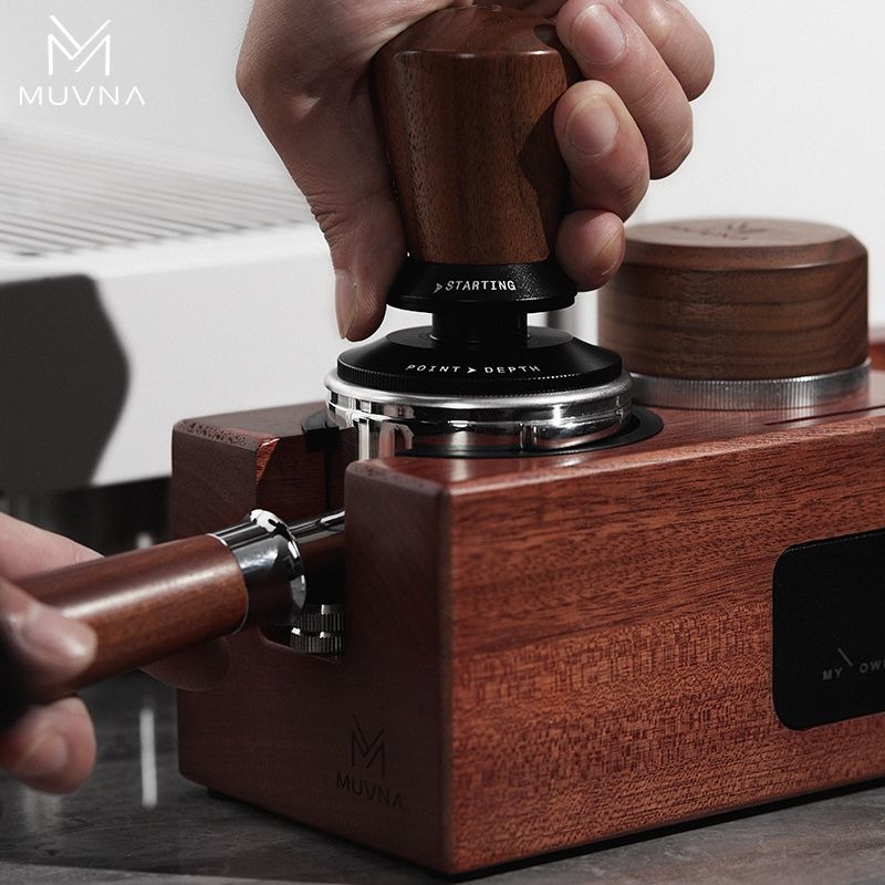 MUVNA 커피 탬퍼 스테이션 우드 포타필터 홀더 51 - Coffee Equipment Tools 리뷰 및 가격