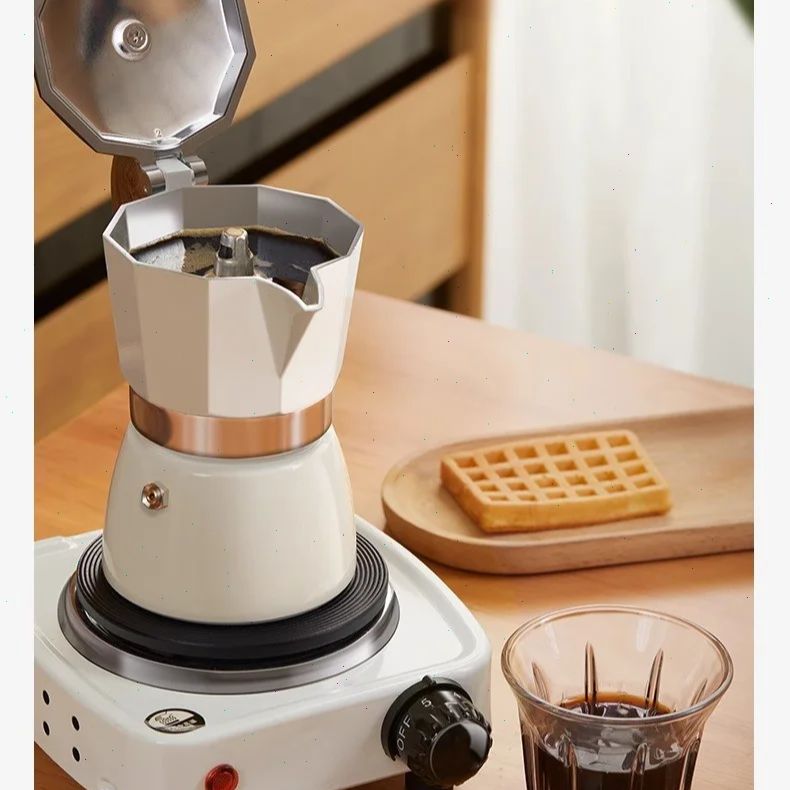 둥근 바닥 모카포트 싱글 밸브 소형 가정용 커피 메이커 - Coffee Equipment Tools 리뷰 및 가격